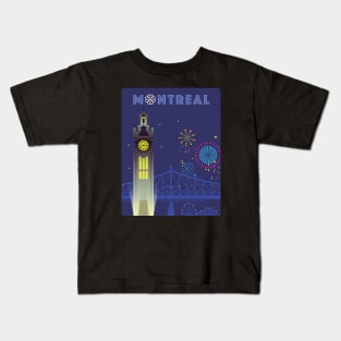 Montreal - Clock Tower Kids T-Shirt